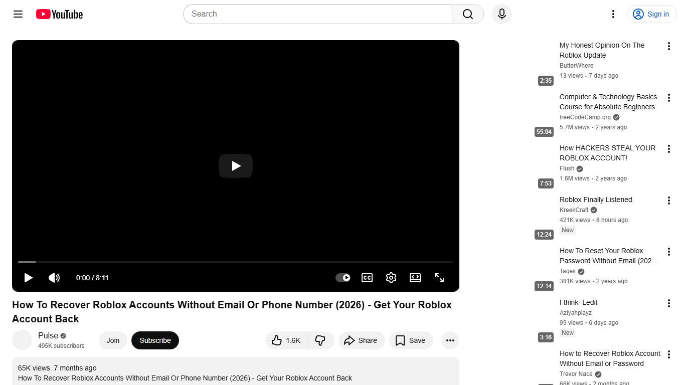 How To Recover Roblox Accounts Without Email Or Phone Number (2026) - Get Your Roblox Account Back - YouTube